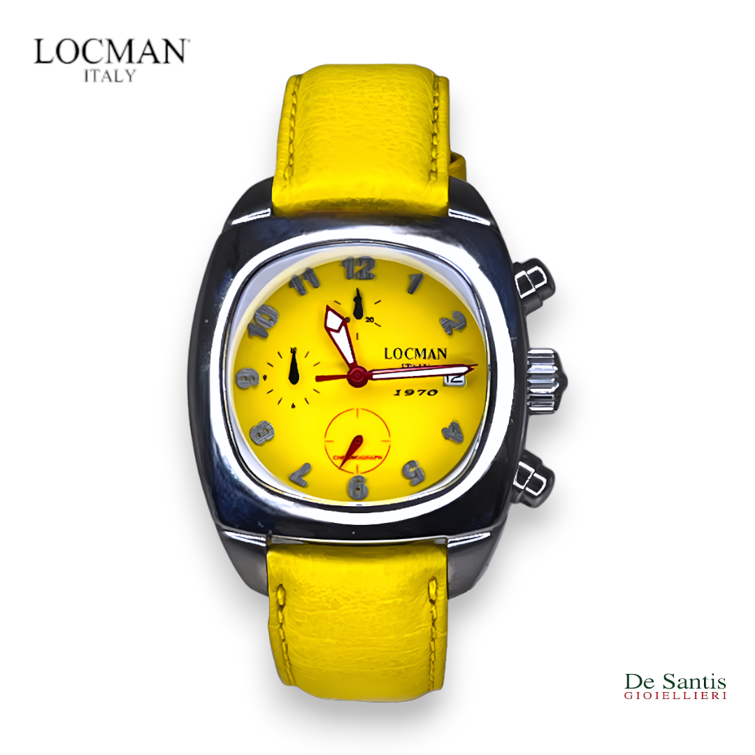 Locman 1970 Orologio Cronografo Giallo Gioielleria De Santis