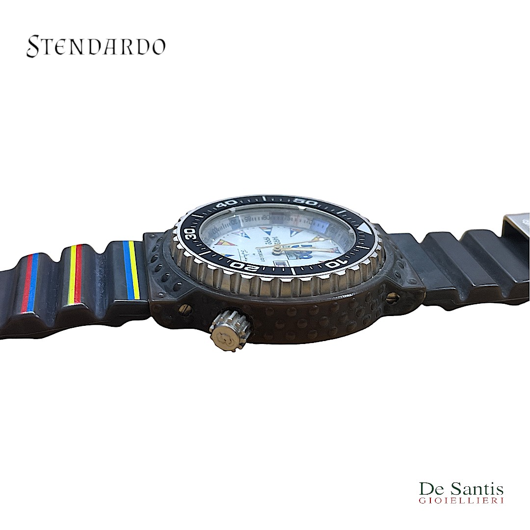 Stendardo Orologio Immersion Stendardo Colombo 92 Subacqueo Vintage in Edizione Limitata Gioielleria De Santis