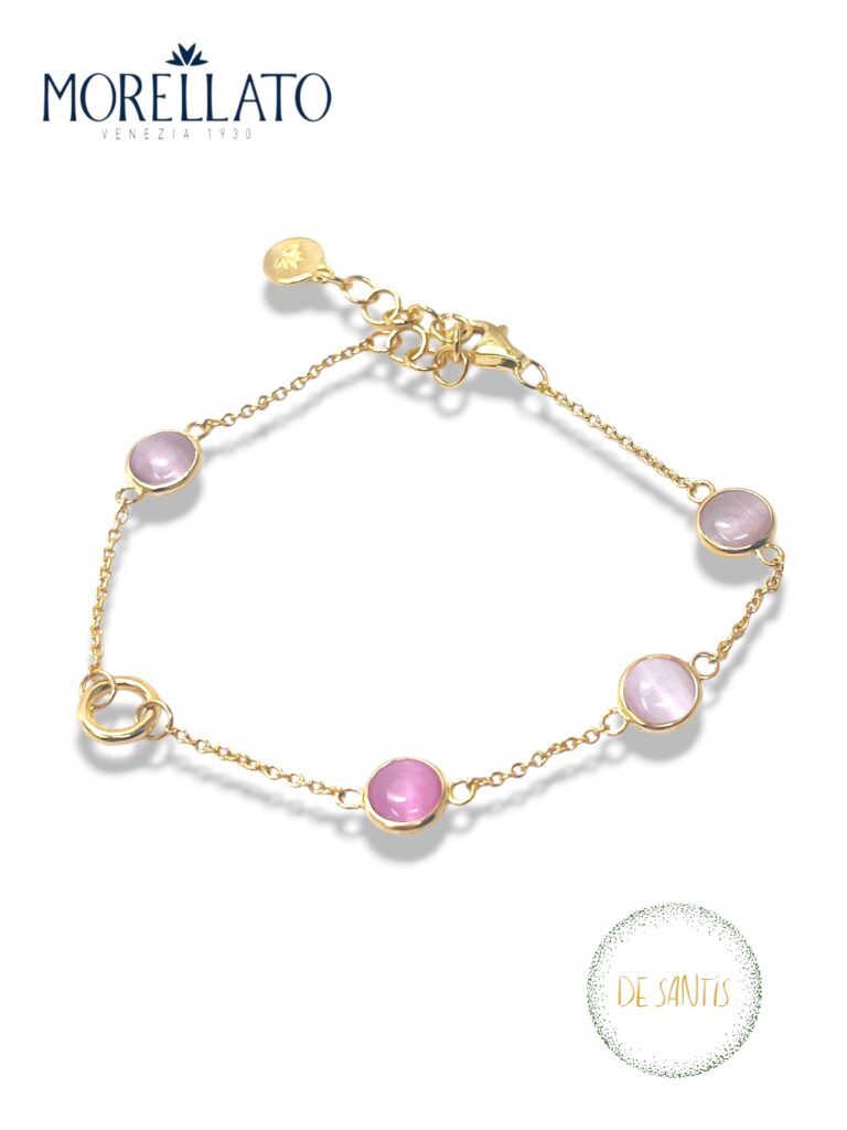 #DeSantisGioiellieri, #Morellato, #MorellatoJewels, #BraccialeMorellato, #ArgentoDorato, #PietreRosa, #Cabochon, #RoseJewelry, #GoldPlatedSilver, #GioielliDonna, #EverydayLuxury, #IdeaRegaloDonna