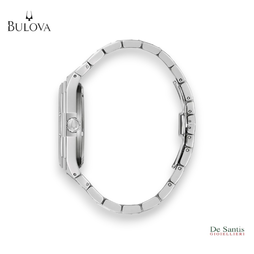 Bulova Octagon 96A351 Automatico Acciaio 42mm: Rigore Architettonico e Meccanica a Vista in Acciaio Puro - immagine 2