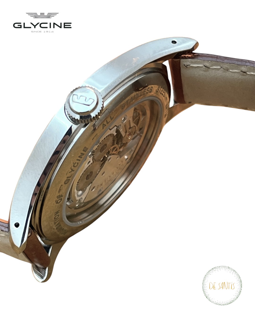 Glycine Bienne 1914 Carica Manuale 44mm 3794: La Purezza dell'Orologeria Meccanica nel Glycine Bienne 1914 Carica Manuale - immagine 3