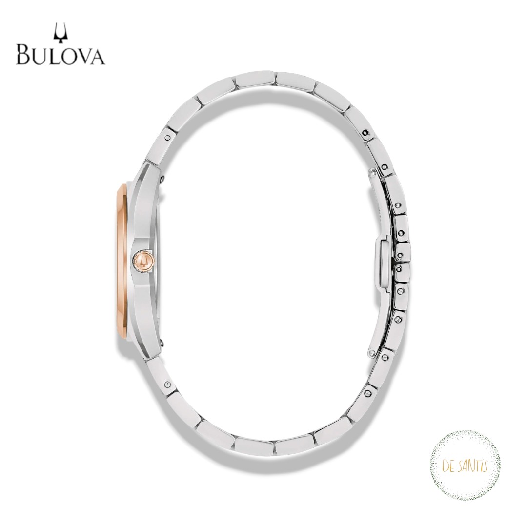 Bulova Surveyor Lady 31mm Bicolore 98L337 Orologio Donna Acciaio Oro - immagine 2